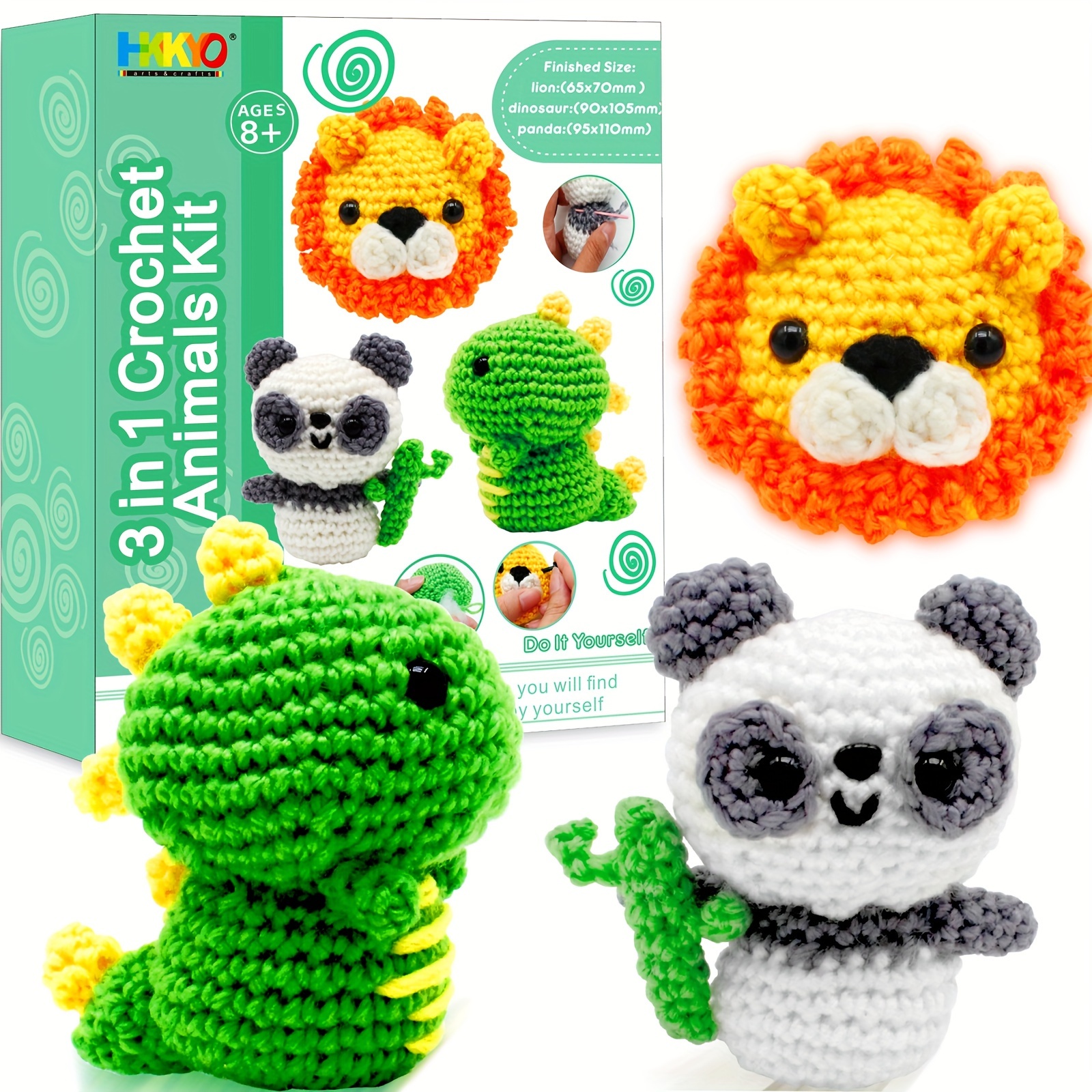 Kit De Crochet Principiantes, Kit De Crochet De Animale