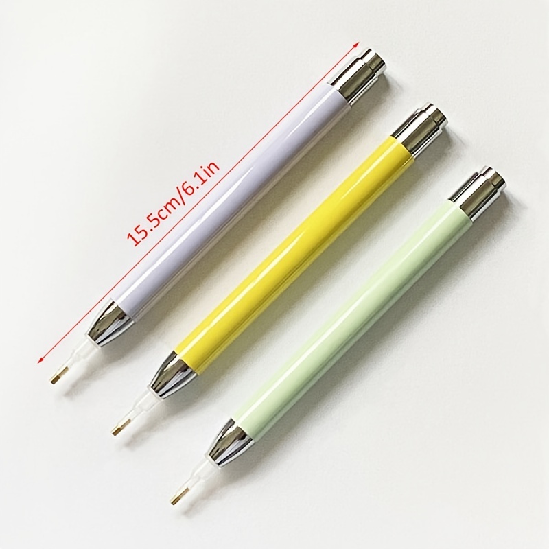 Dimond Painting Drill Pen Led Light Luminous Point Drill Pen - Temu