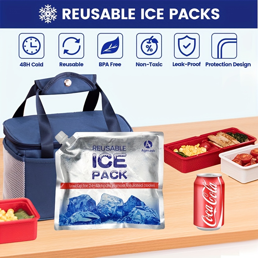 Paquete de 2 bolsas de hielo para lesiones (paquete de 2) – Paquetes de  hielo reutilizables de gel frío y caliente aprobado por la FSA HSA, alivio  del