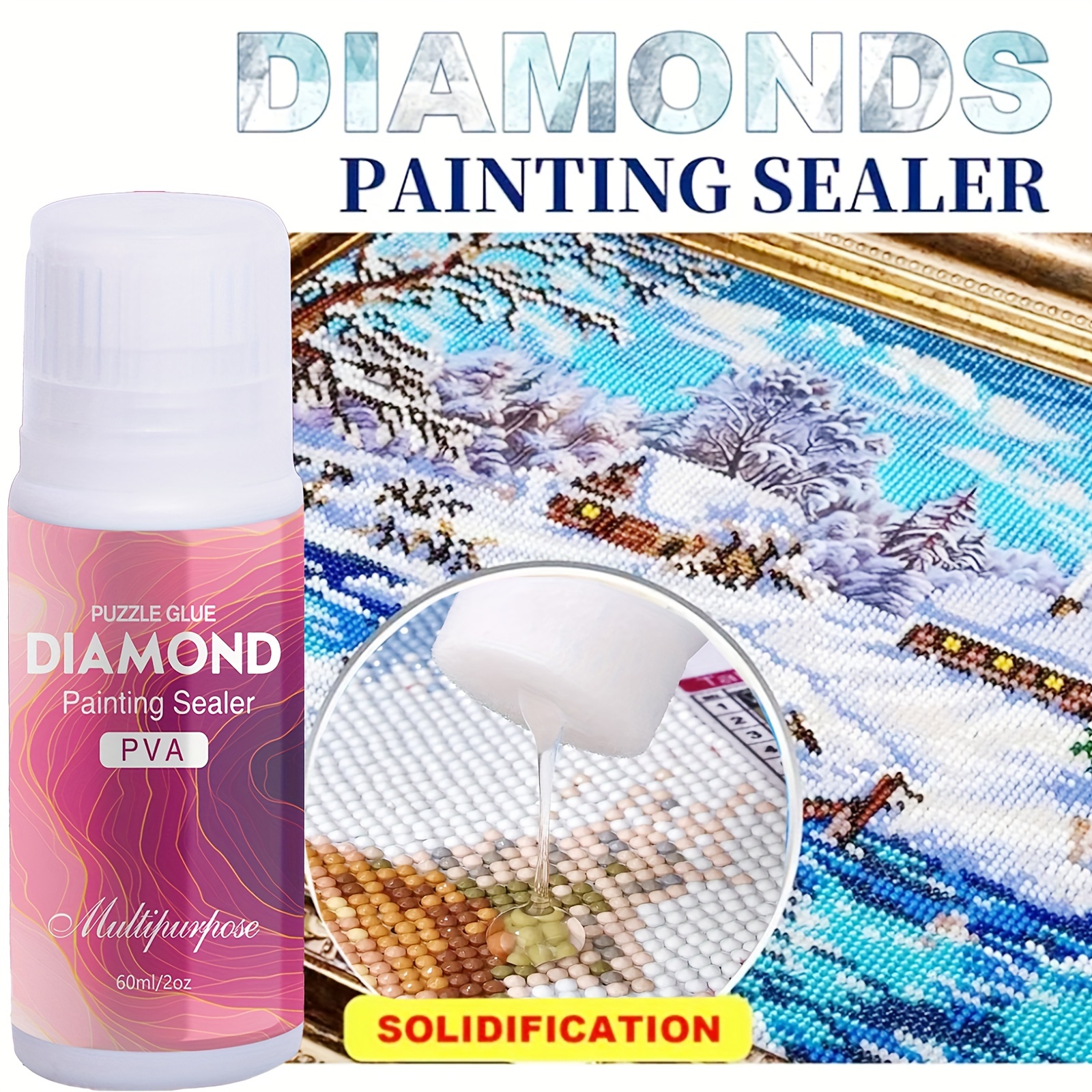 Diamond Painting Sealer With Sponge Head 5d Diamond Painting