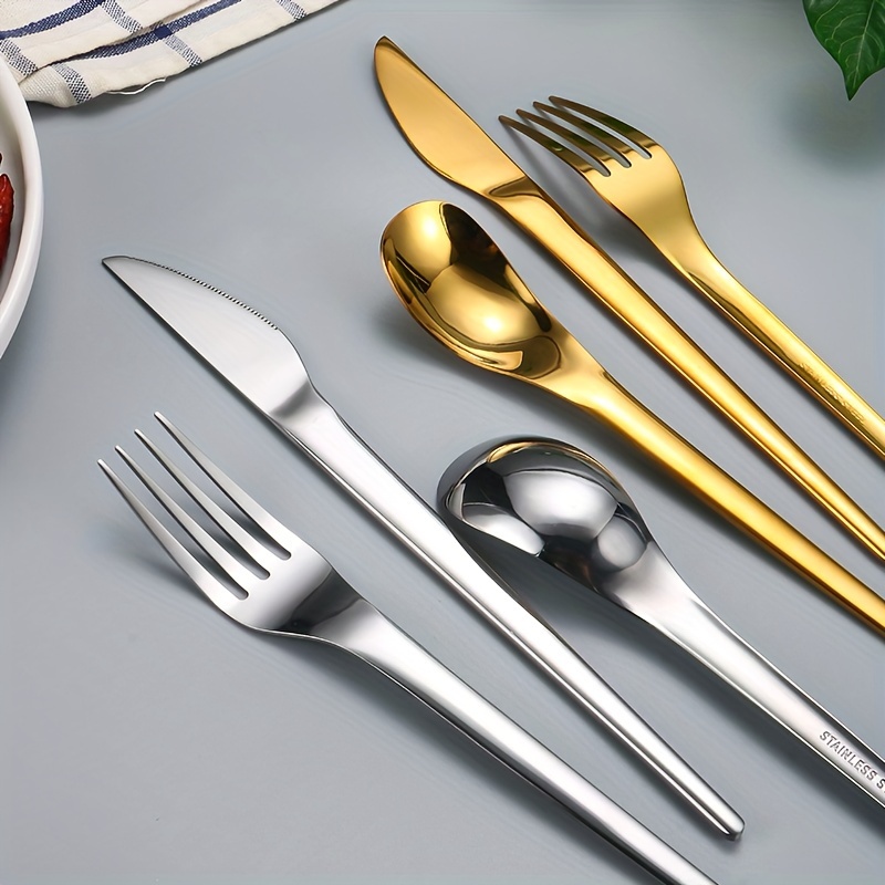 Stainless Steel Western Cutlery Set Include Steak Knife Fork Temu Qatar