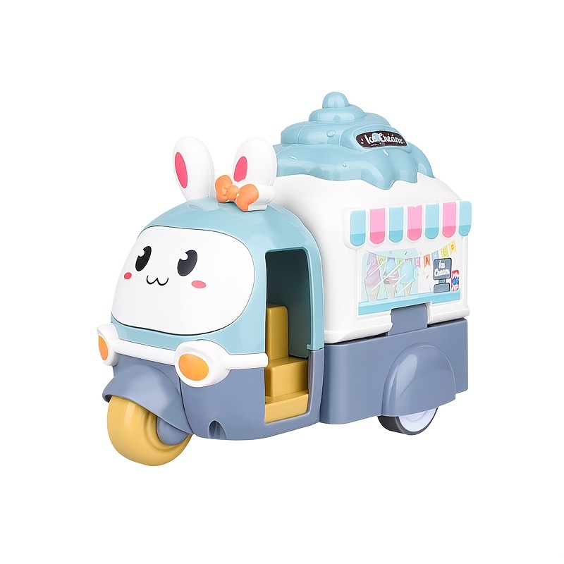 Boy's Inertial Impact Deformation Ejection Ice Cream Car Toy