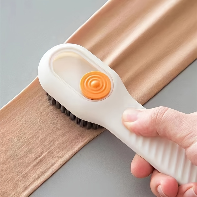 KUNYA Liquid Adding Cleaning Brush, Multifunctional Liquid Shoe Brush,  Household Soft Bristle Cleaning Brush, Press Type