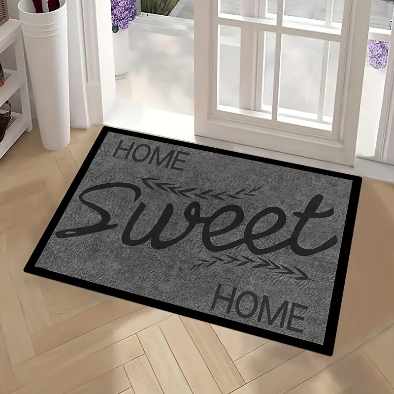 INDOOR DOOR Mat Rug Grey Home Kitchen Mat Washable Non-slip Door