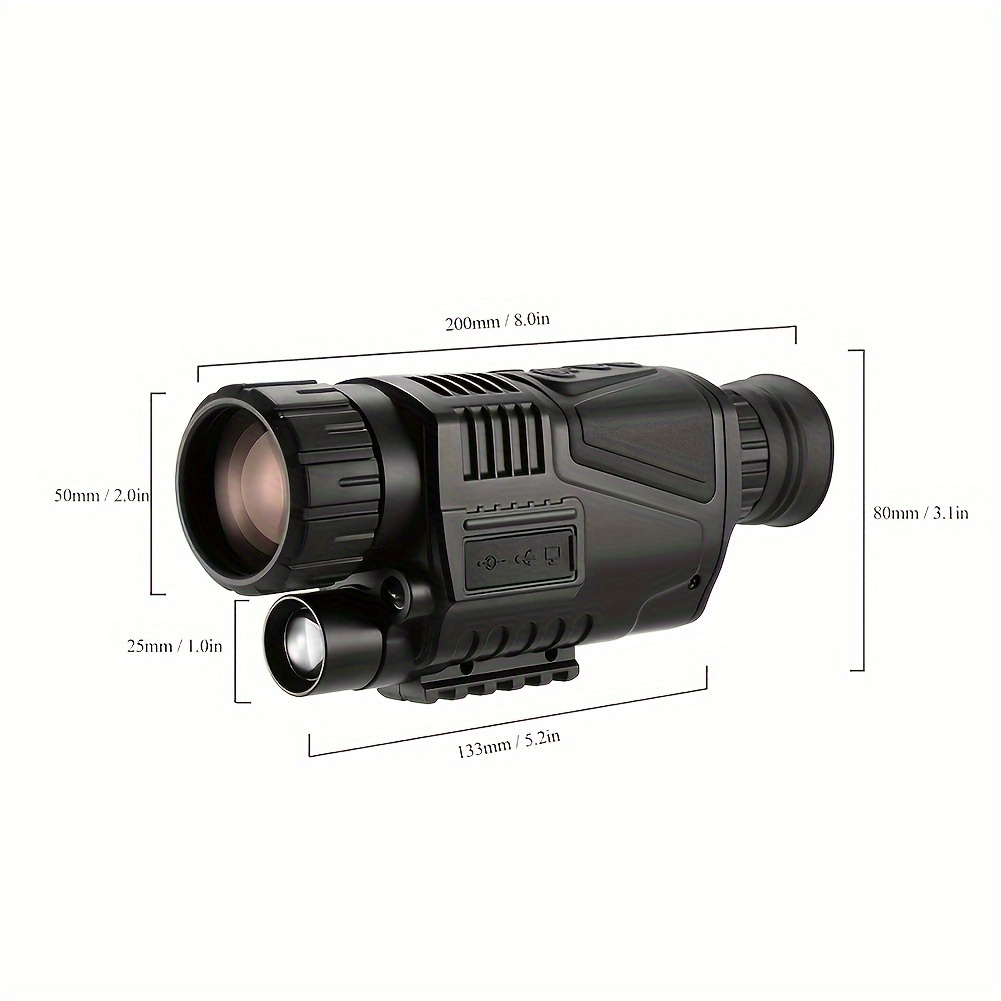 Night Vision Monocular 8x Digital Zoom w/ 32G Memory Card & Storage Bag