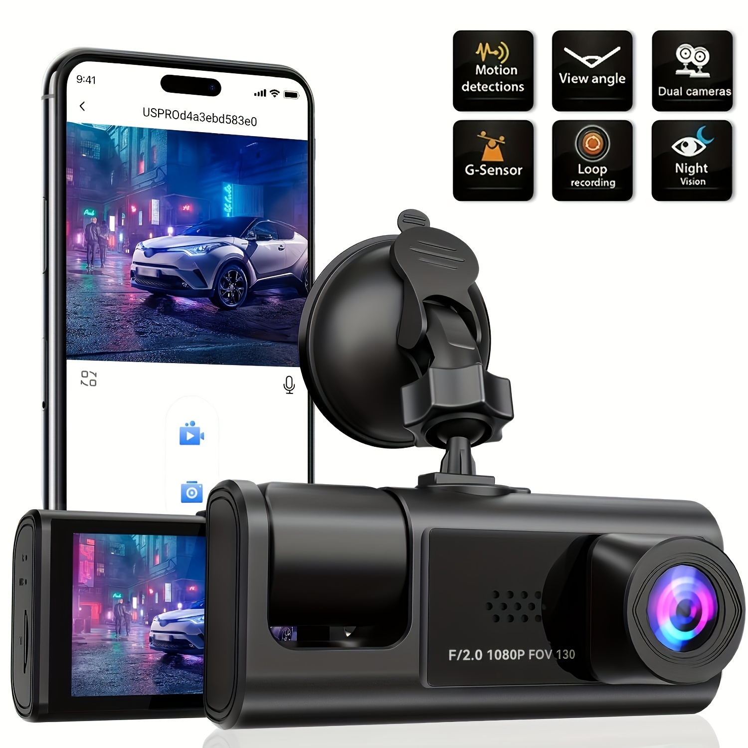Dash Cam 2K, KAWA WiFi Dash Camera for Cars 1440P with Hand-Free Voice  Control, Night Vision, Mini Hidden Dashcam Front, Emergency Lock, Loop  Recording, 24-Hour Parking Monitor, APP, Support 256GB Max 