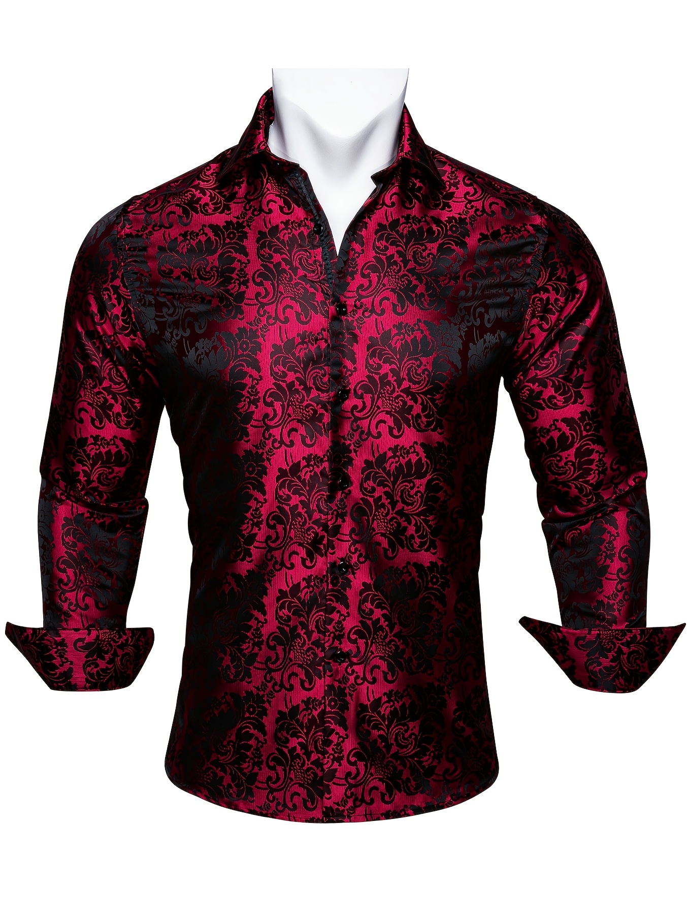 Plus size red outlet button up shirt