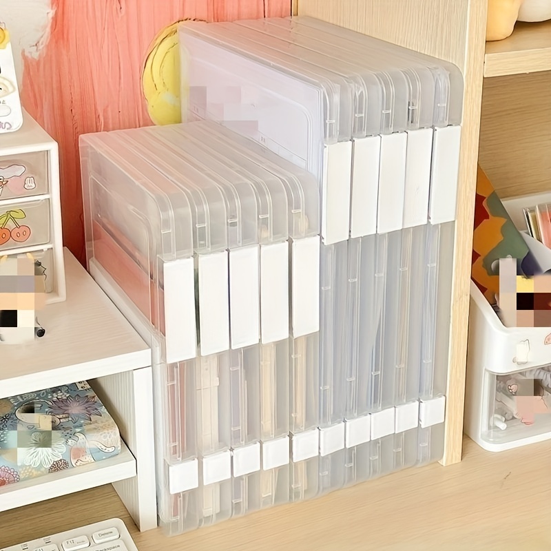 Simple Office Document File Storage Box Folding Desktop Organizer Multi  Functional Book Pencil Sundries Storage Box