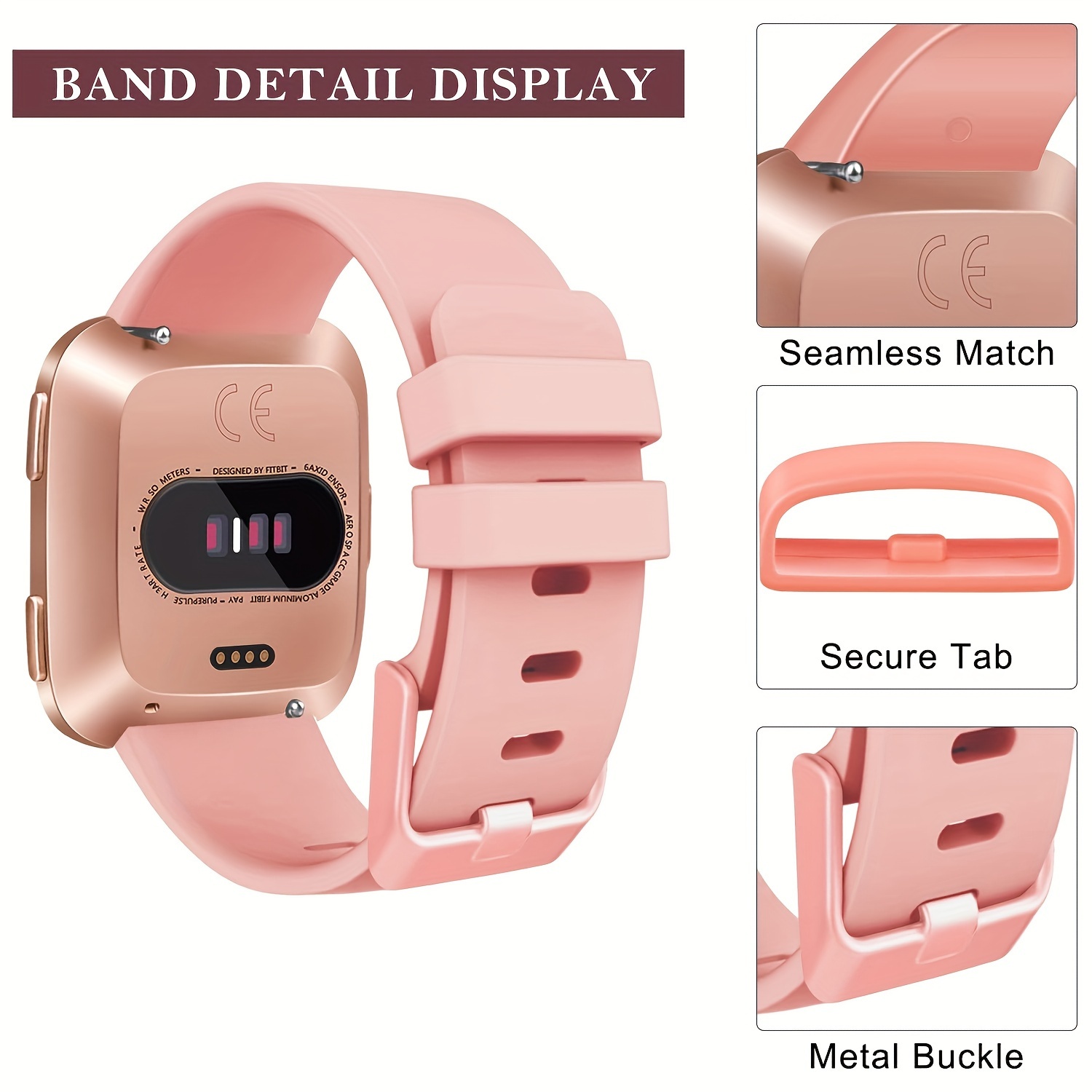 Conjunto 2 Correas Reloj Repuesto Fitbit Versa 2/versa Lite - Temu