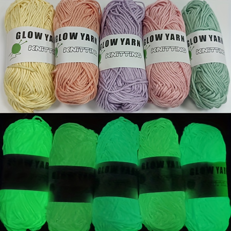 1 Pc Glow In The Dark Yard Perfect Knitting Supplies For Beginners - Glow-In-The-Dark  Yarn, Yarn That Glows Depending On The Intensity And Duration Of Sunlight  Absorbed During The Day - For