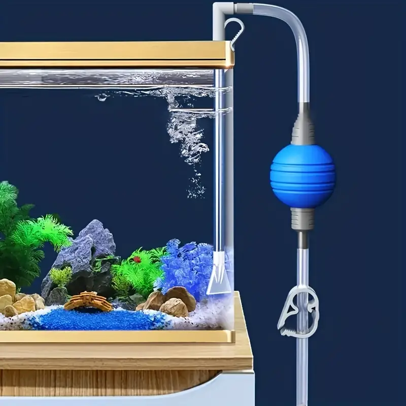 Verstellbares Aquarium-Wasserwechsel-Kit: Schutznetz-Design-Staubsauger für  einfaches Ablassen für Geschäfte
