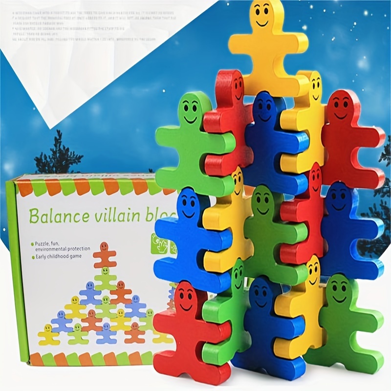 Kaufe Ausgewogene Schaukel Stacking Blocks Stapel Bausteine ​​Balance  Puzzle Bord Montage Steine ​​Pädagogisches Spielzeug Für Kinder Erwachsene