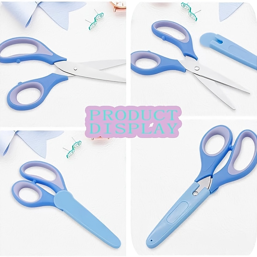 Children's Safety Scissors Stainless Steel Children's Paper - Temu