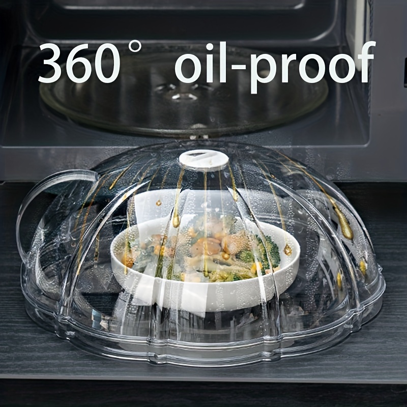 Tall Glass Microwave Splatter Cover for Food - Cookware & Bakeware