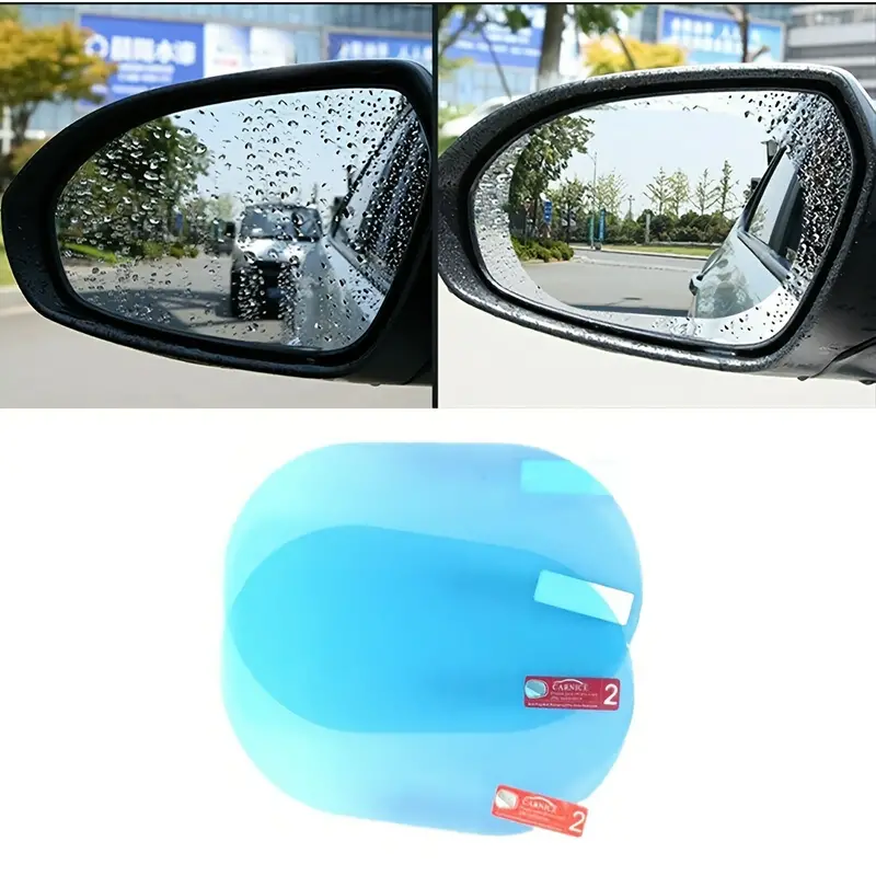 Car Rearview Mirror Films Anti rain Fog Waterproof Pet Clear - Temu  Philippines