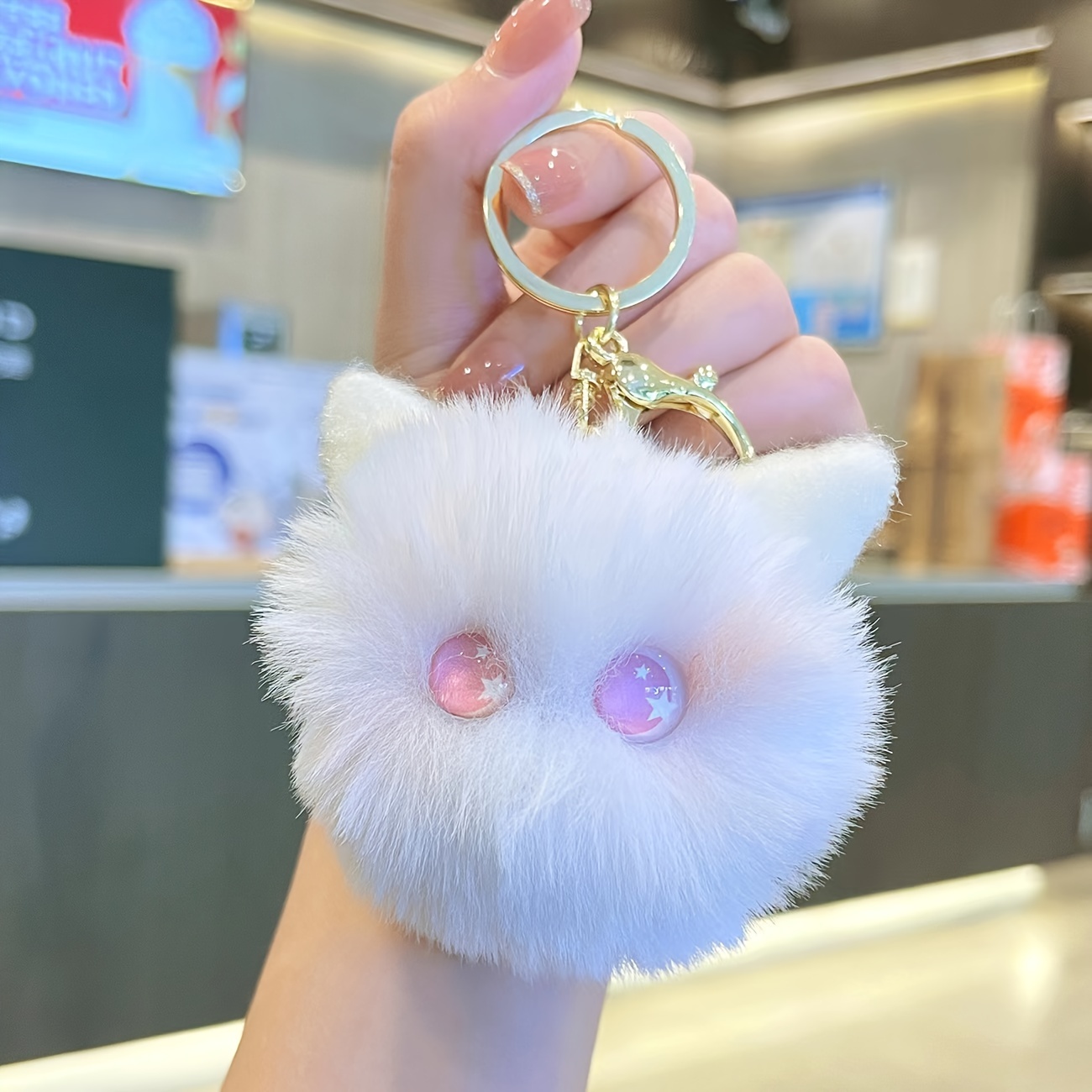 Llaveros de gato gatito para llaves de coche Kawaii adorable bolsa colgante  juguete, idea de regalo para niñas, mujeres y hombres