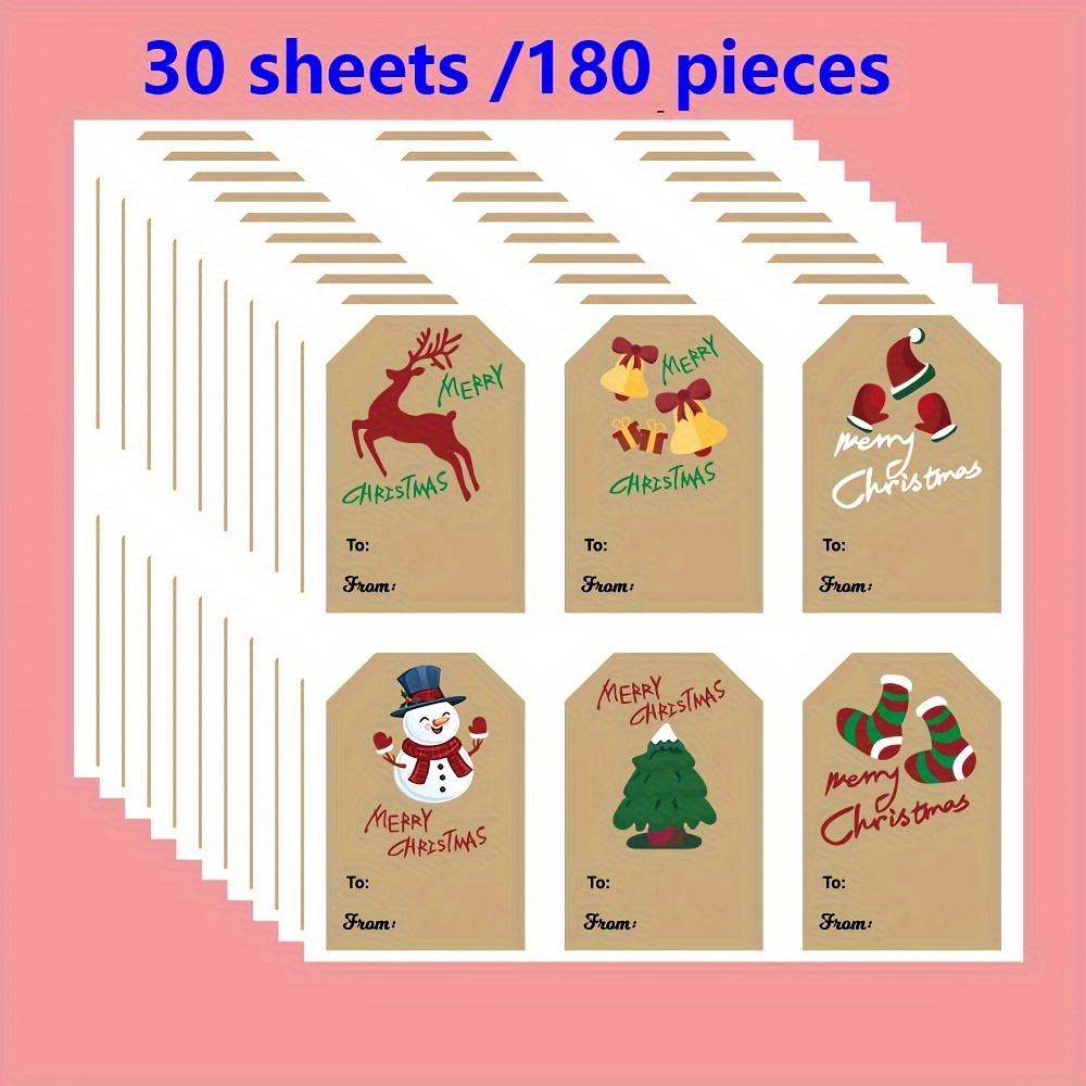 180 Cute Free Printable Christmas Gift Tags