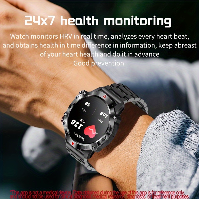 Lige Hd Screen Watch Men Wireless Call Waterproof Outdoor Sports