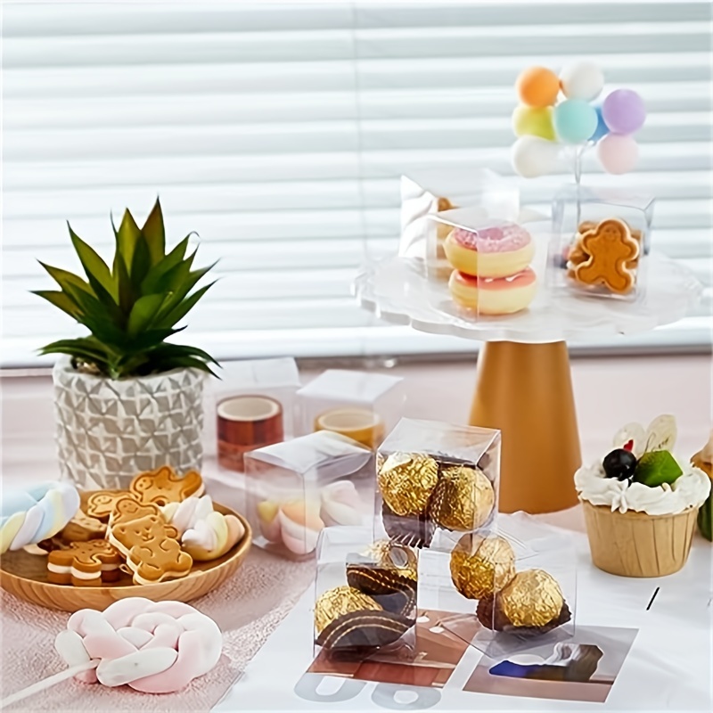 Clear Small Gift Boxes Party Favor Boxes For Macaron Candy - Temu
