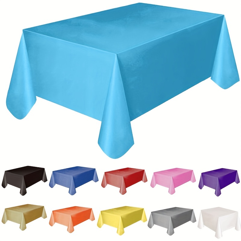 

1pc, Tablecover, Festive Rectangle Tablecloth For Birthday Parties, Weddings, And Christmas - Easy To Wipe And Decorate Your Table With Style
