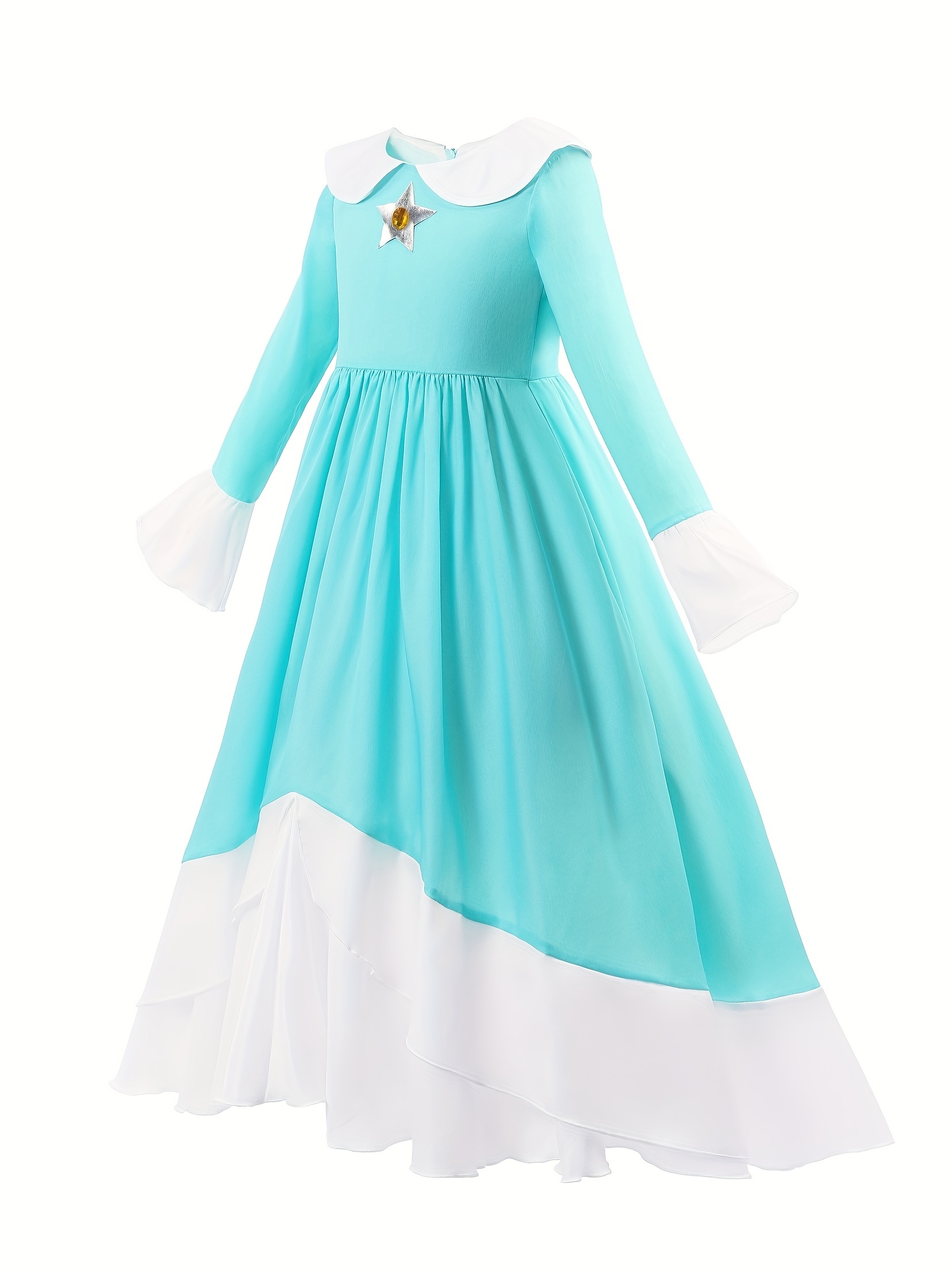  Womon Halloween Cosplay Frozen Elsa Princess Costume Stage  Costume blue/2XL : Clothing, Shoes & Jewelry