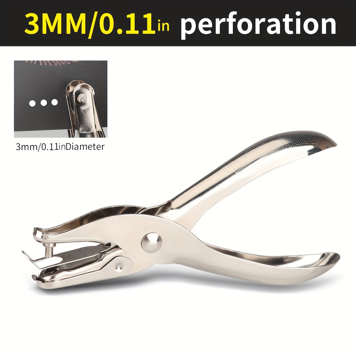 Paper Card Plier Hole Punch Universal Size 6mm Single Hole Puncher