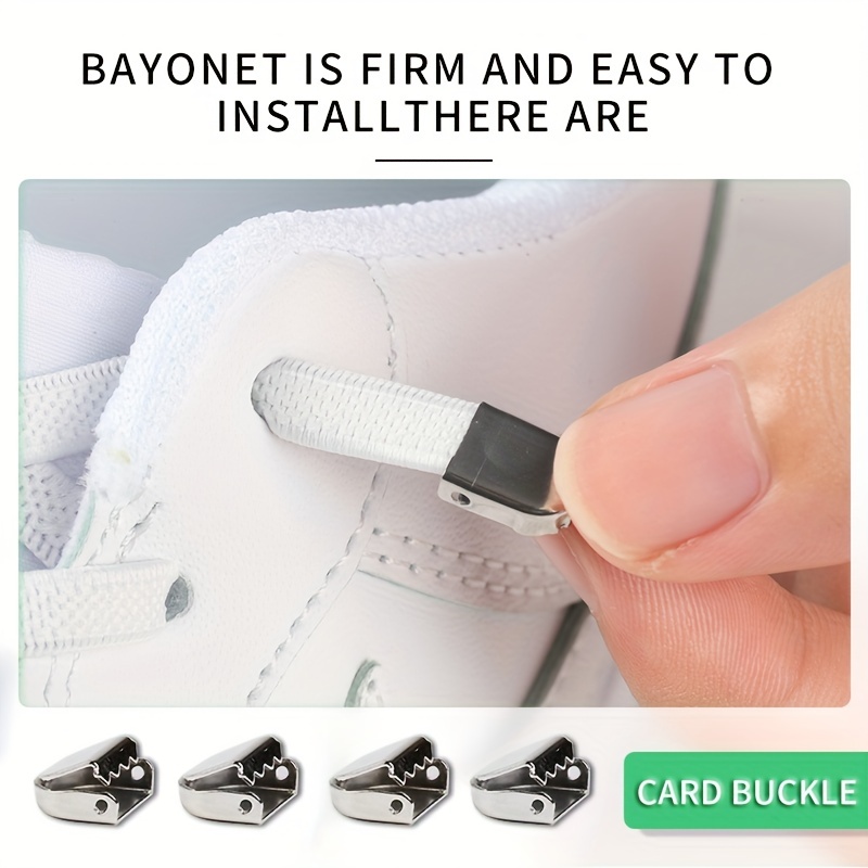 Press Lock Shoelaces No Ties Elastic Laces Sneaker Flat Shoelace