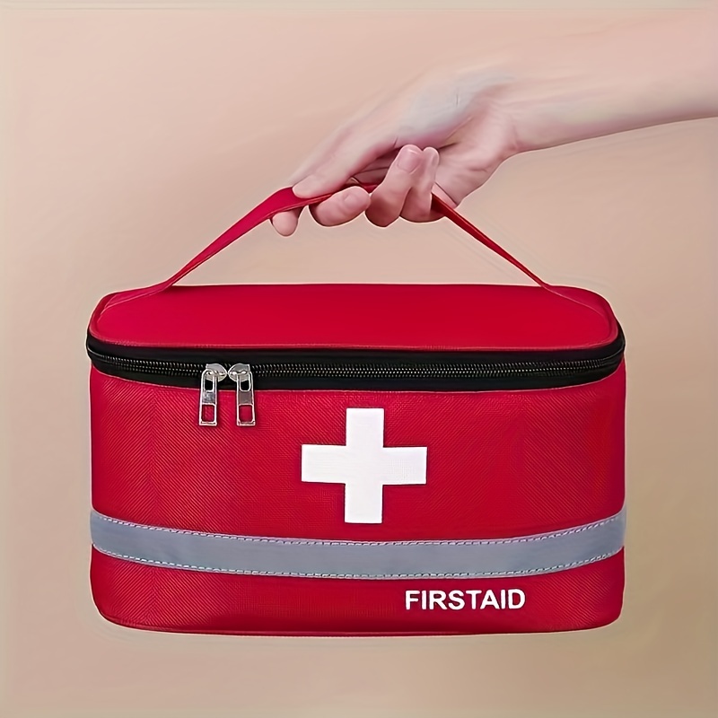 Medicine Organizer And Storage Bag Empty Family First Aid - Temu