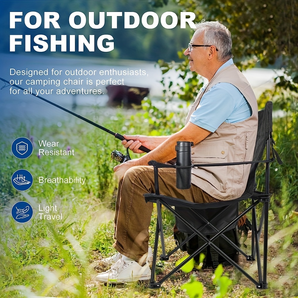 Folding Fishing Chair With Cooler Bag - LPZZ037 - IdeaStage Promotional  Products