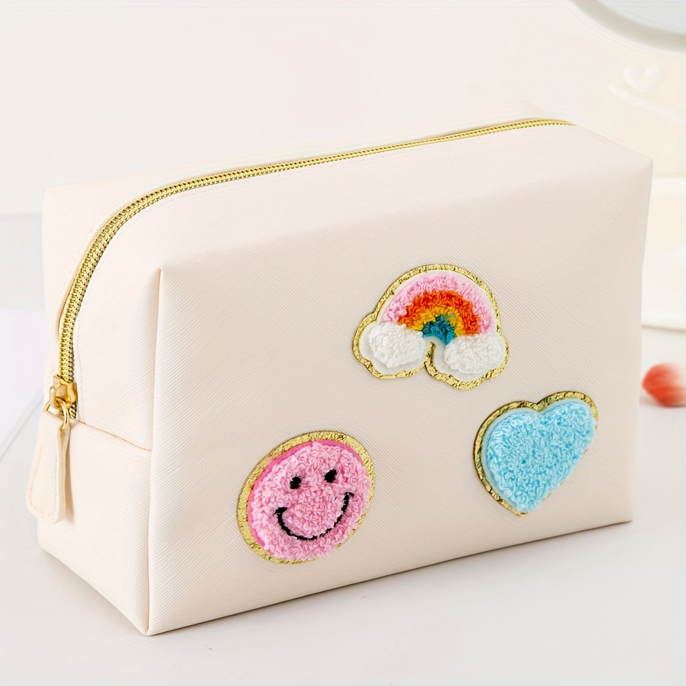 Travel Cute Chenille Pattern Clutch Zipper Pouch Lightweight - Temu Canada