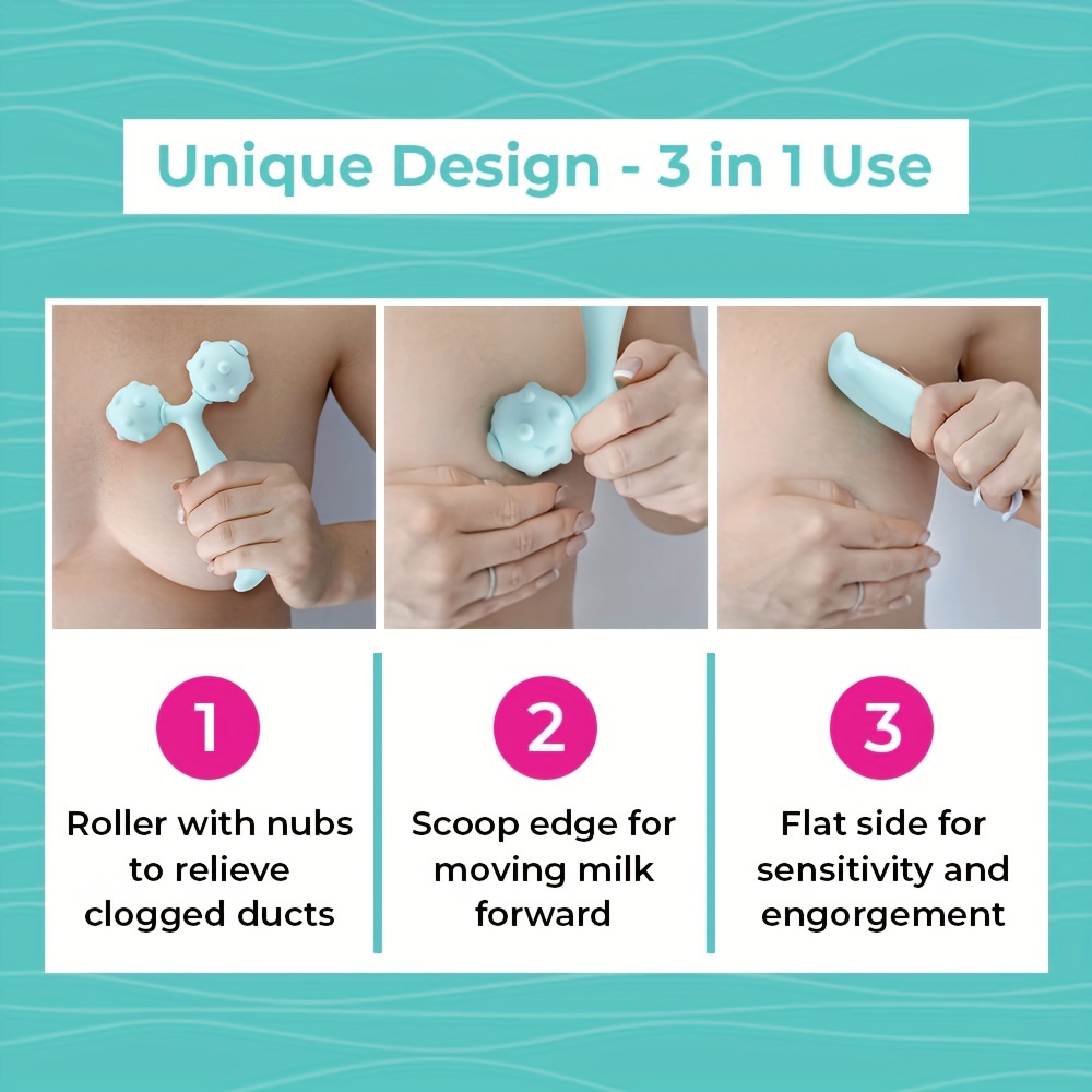 1pc Lactation Massager Roller Manual Massage Roller Breastfeeding Support  To Improve Milk Flow Reduce Engorgement Simplify Breast Massage, Discounts  For Everyone