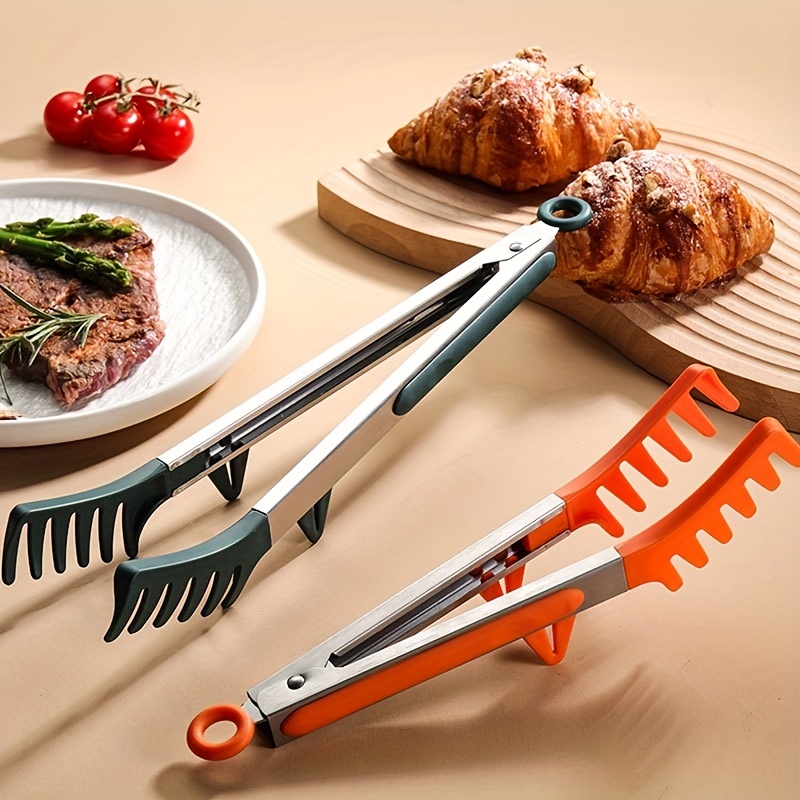 Stainless Steel Food Tong Serving Tong,Food Tongs for Cooking and Serving  Pasta, Salads, Meat and Vegetables,Serving Tongs Kitchen Tongs