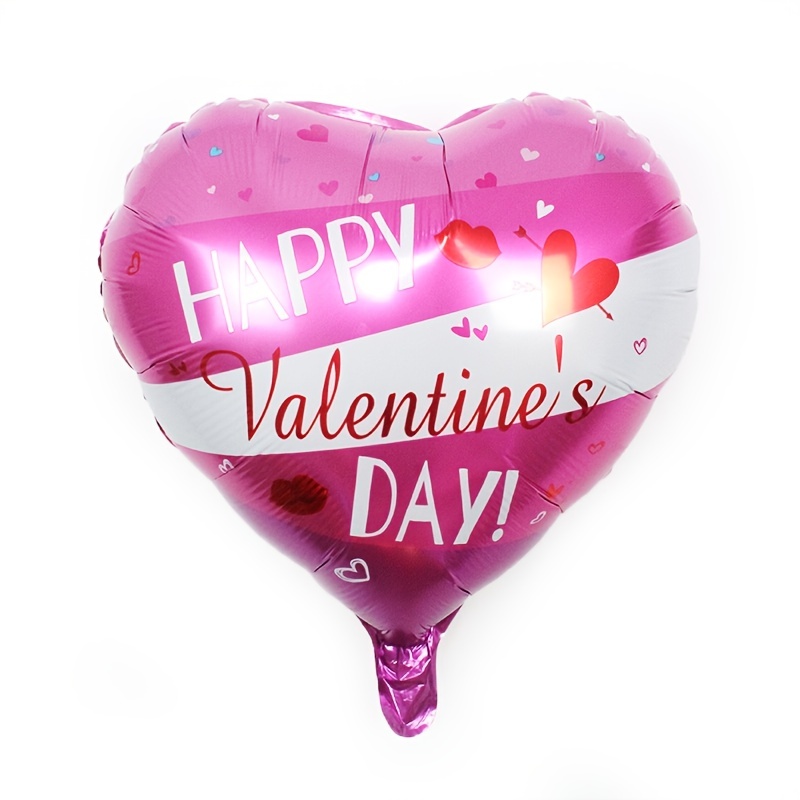 Globos de San Valentín con forma de corazón, globos de aluminio, globos de  papel de amor, globos de papel de amor, globos de Mylar para el día de San