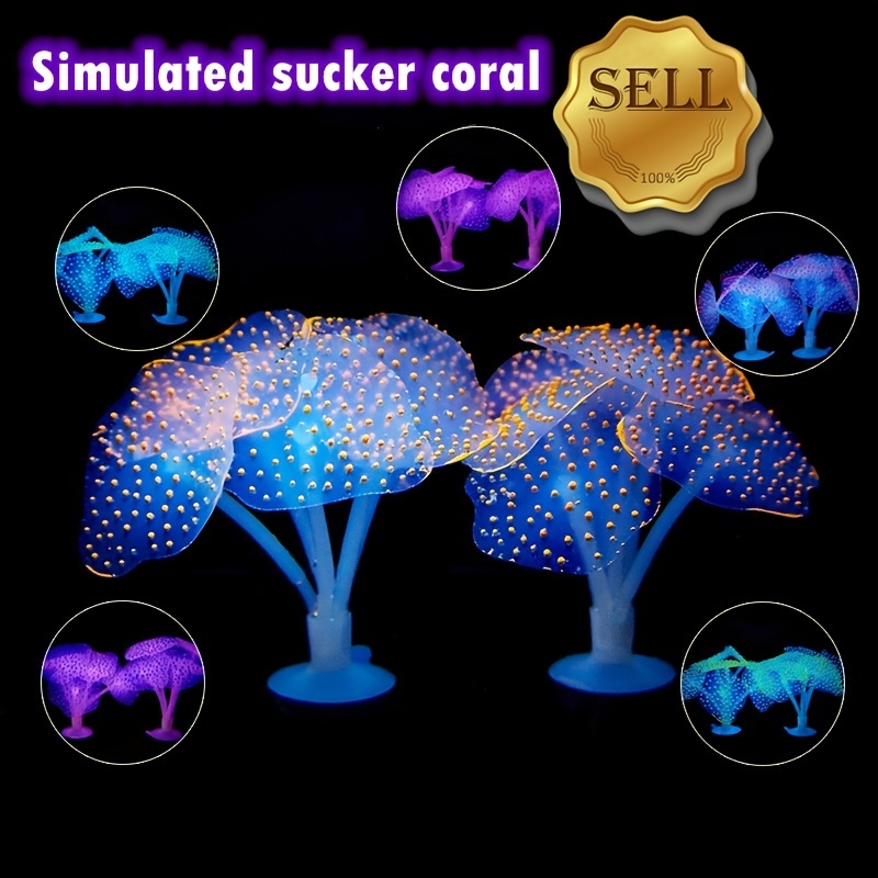 Artificial Coral Ornament Aquarium Artificial Glowing Coral