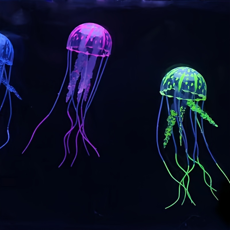 Brighten Up Your Aquarium with Glowing Artificial Jellyfish Decor!