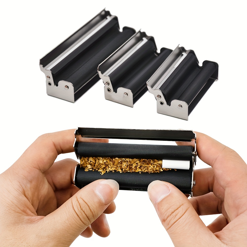 Portable 70mm Tobacco Roller Easy Use Metal Manual Cigarette Rolling  Machine Tobacco Roller Injector Maker Cigarette Accessories