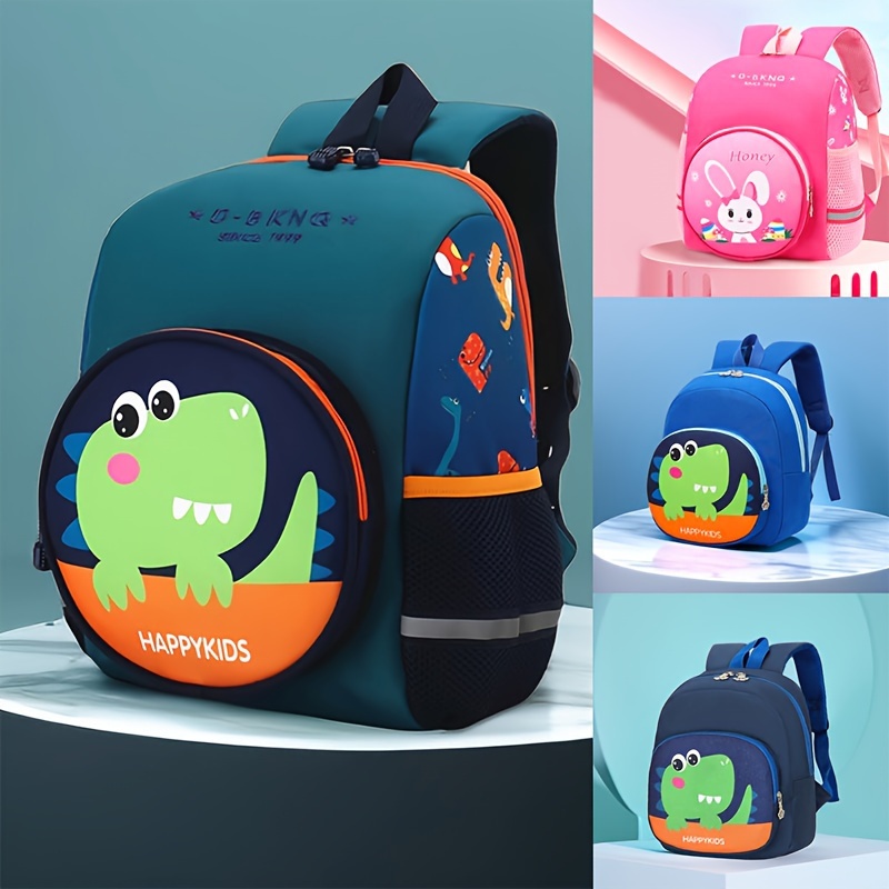 

1pc Rabbit Dinosaur Print Large Capacity Backpack, Waterproof Backpack Lightweight Schoolbag Travel Backpack For Girls Boys, Ideal Choice For Gifts