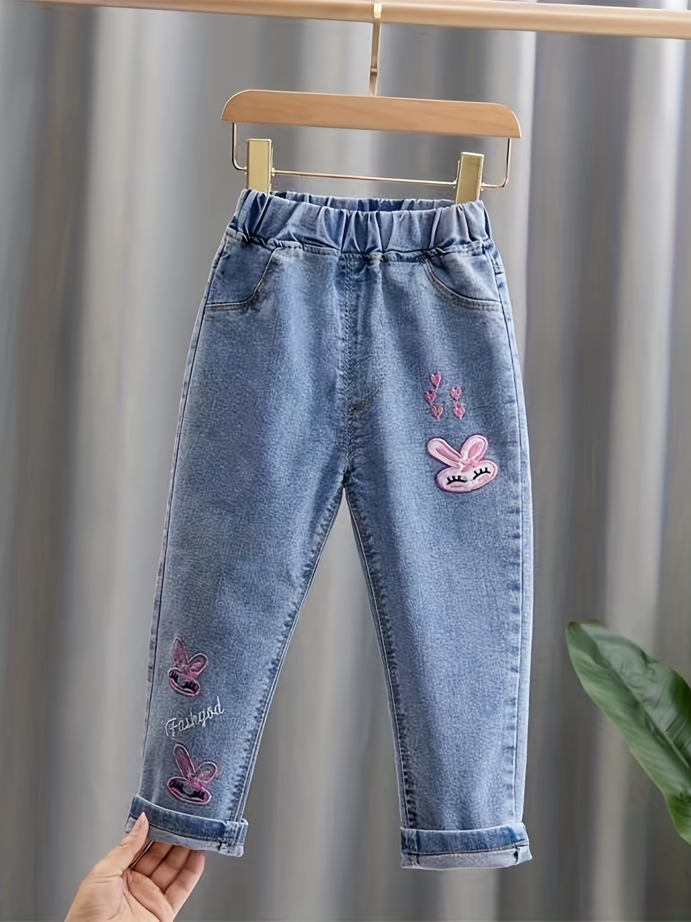 Little Miss Honey Bunny Print Pullover + Jogger Pants Set - Temu