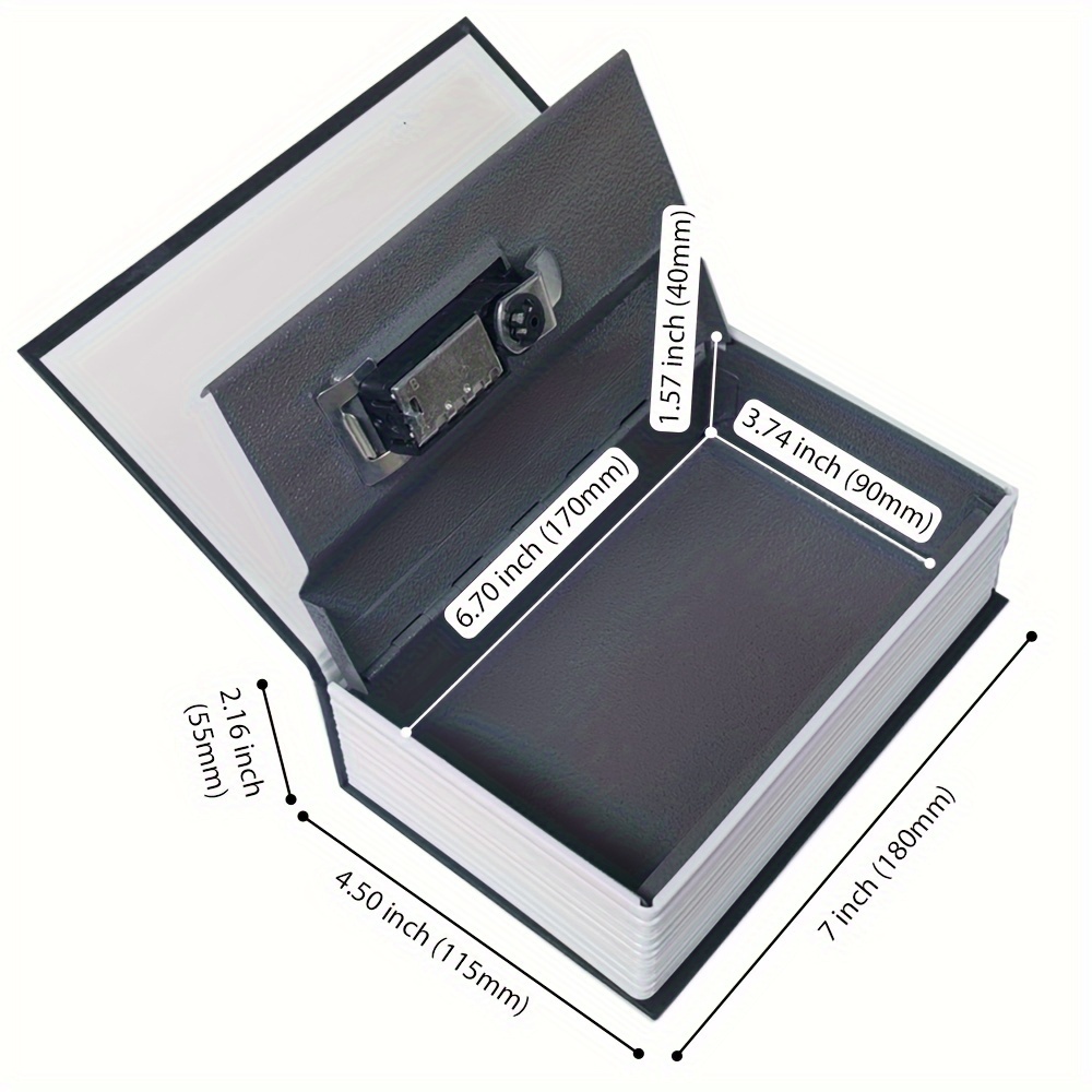 Book Safe Storage Box, Dictionary Secret Safe Can med  säkerhetskombinationslås, Book Hidden Safe : : Bygg, el & verktyg
