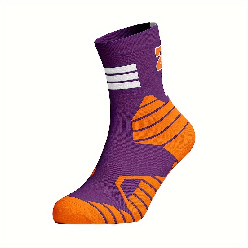 Basketball Socks Mid calf Thick Cushion Crew Socks Men Women Boys