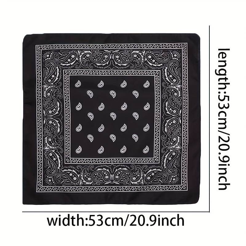 Paisley Bandana Scarf Polyester Head Wrap Beach Accessory Gift For Mom