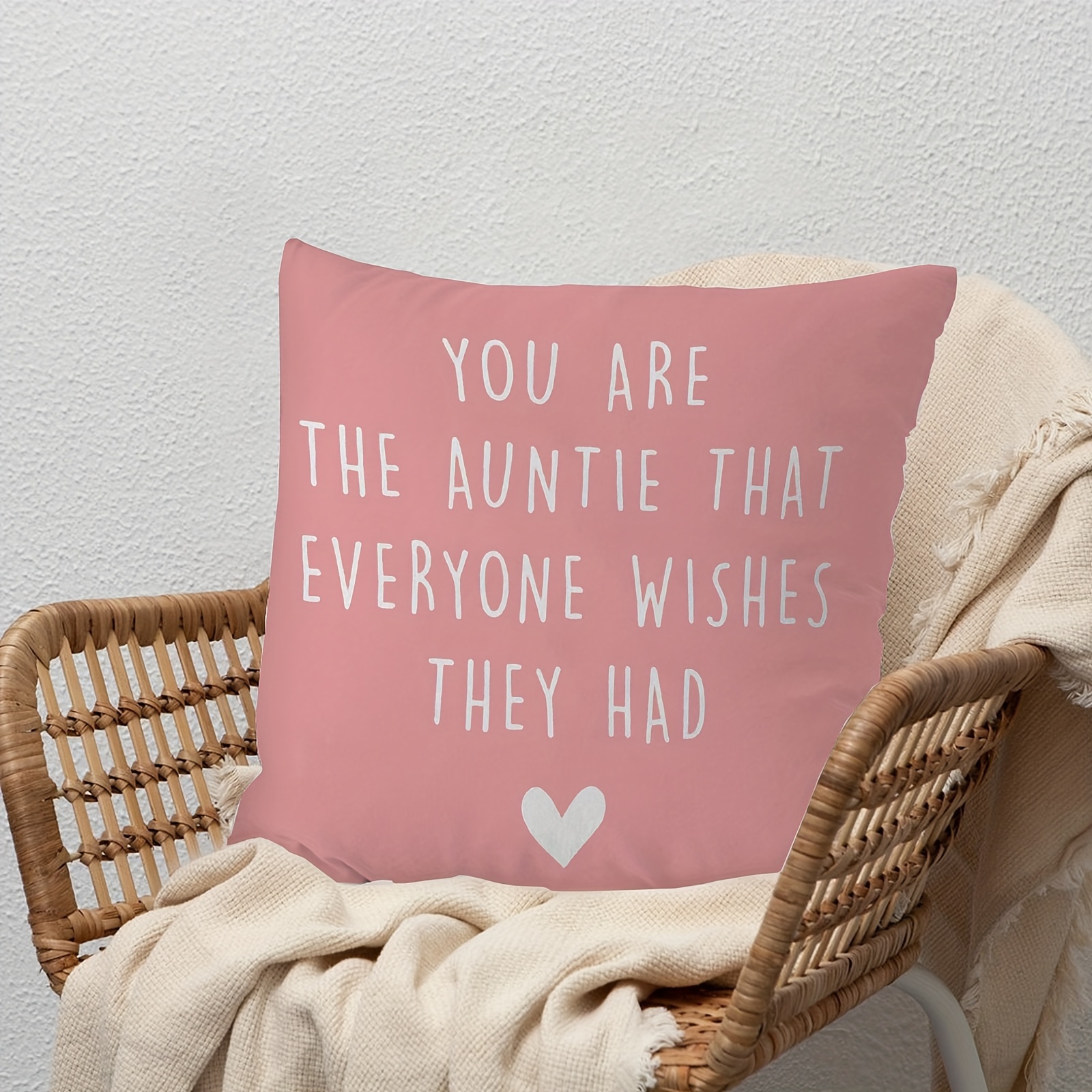 

1pc Auntie Gifts Pillow Covers 18x18, Aunt Gifts Auntie Aunt Gifts From Niece Birthday Gifts For Aunt Best Auntie Aunt Gifts Aunt Gifts For New Year