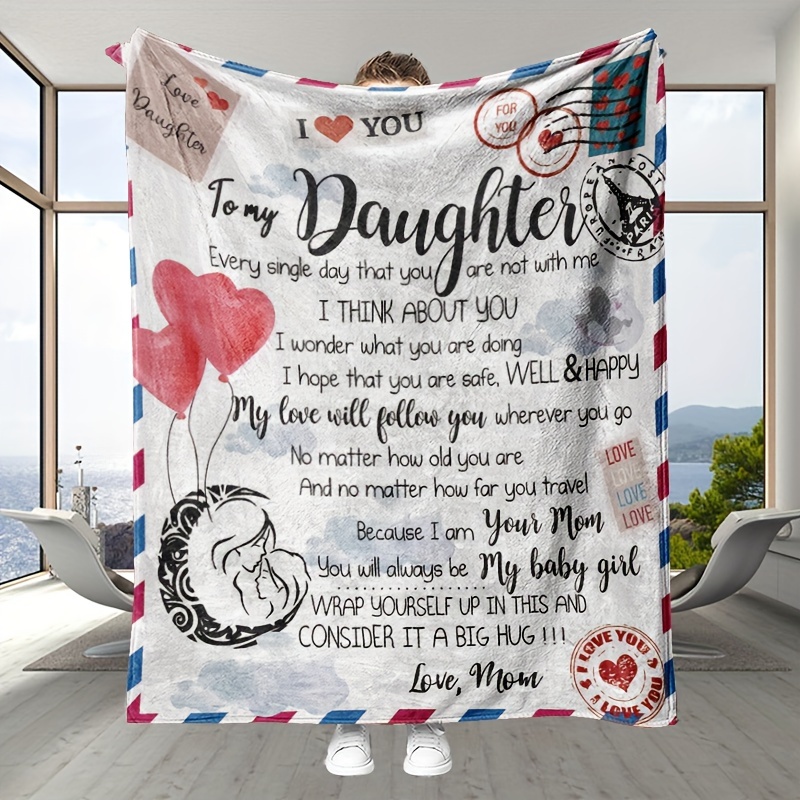 Warm Cozy Love Encouragement Text Letter Flannel Blanket - Temu Ireland