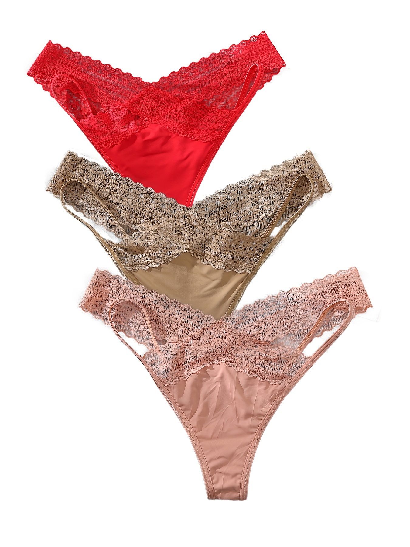 Womens Sexy High Cut G-String Briefs Bikini Underwear Thongs Panties  Lingeries