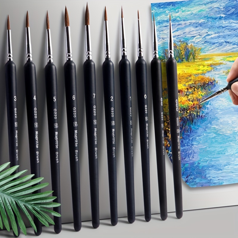 Fine Detail Paint Brush, 8 PCS Miniature Paint Brushes Kit, Perfect for  Acrylic, Oil, Watercolor, Art, Scale, Model, Face, Paint by Numbers