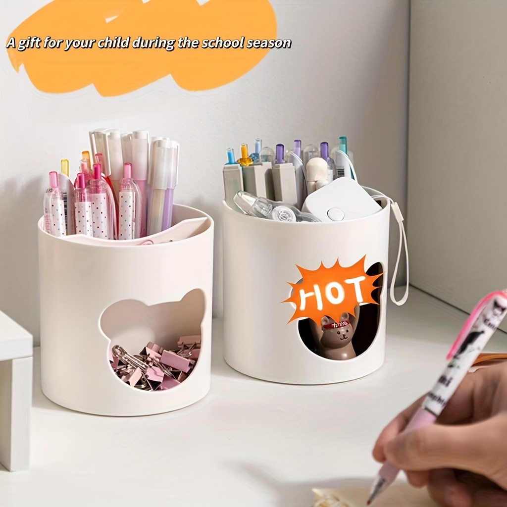 Children Pencil Container Desktop Organizer Pencil Holder Attractive Cute
