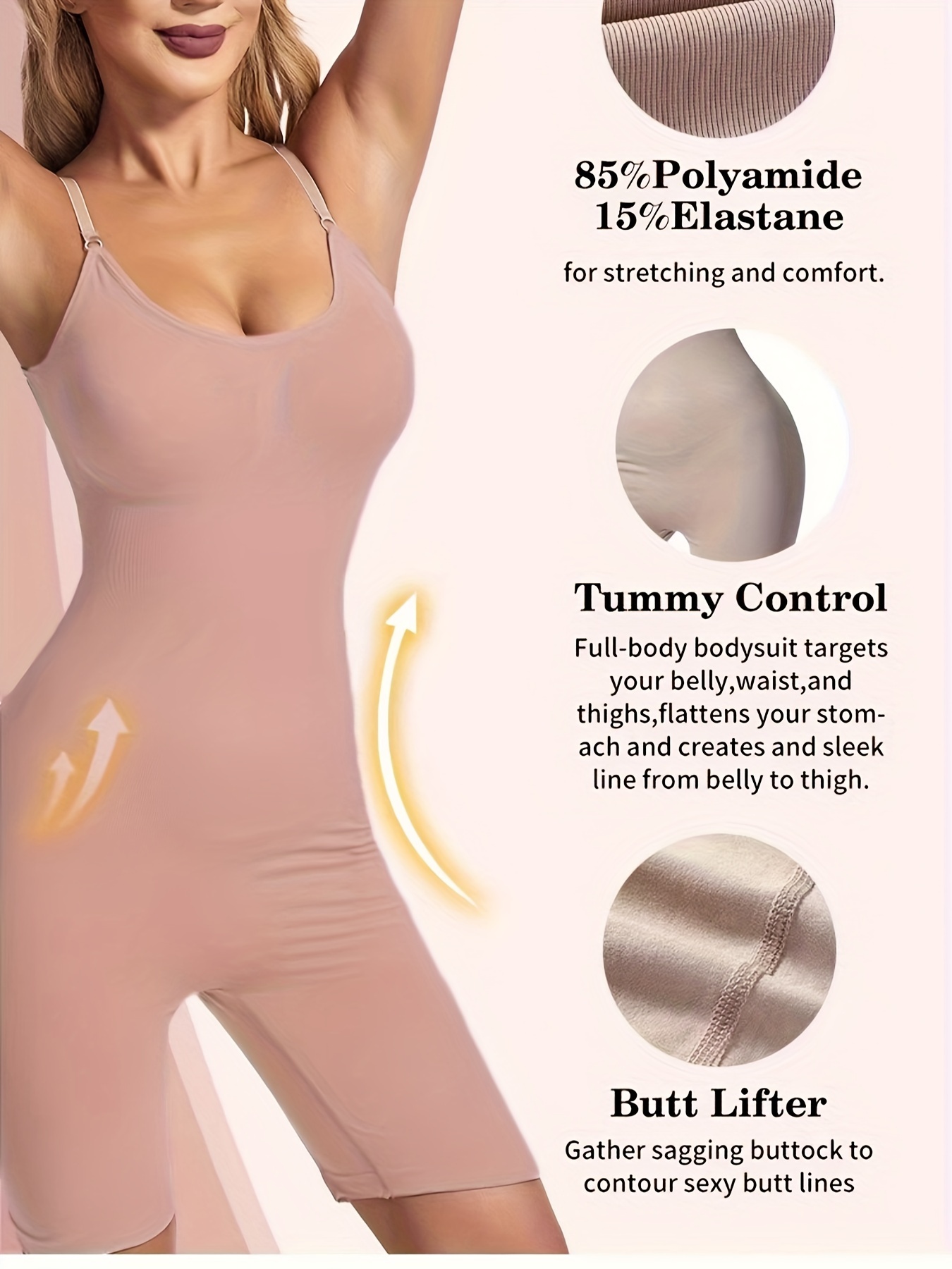 Women Full Slip Body Shaper Bodysuit Under Dress Lingerie Slimming