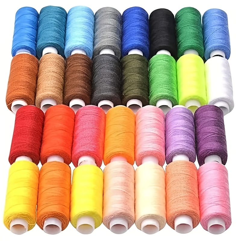 Sewing Threads 250 Yard per Spools Polyester Sewing Supplies Kits for Hand Machine Sewing (60 Spools 30 Colors)