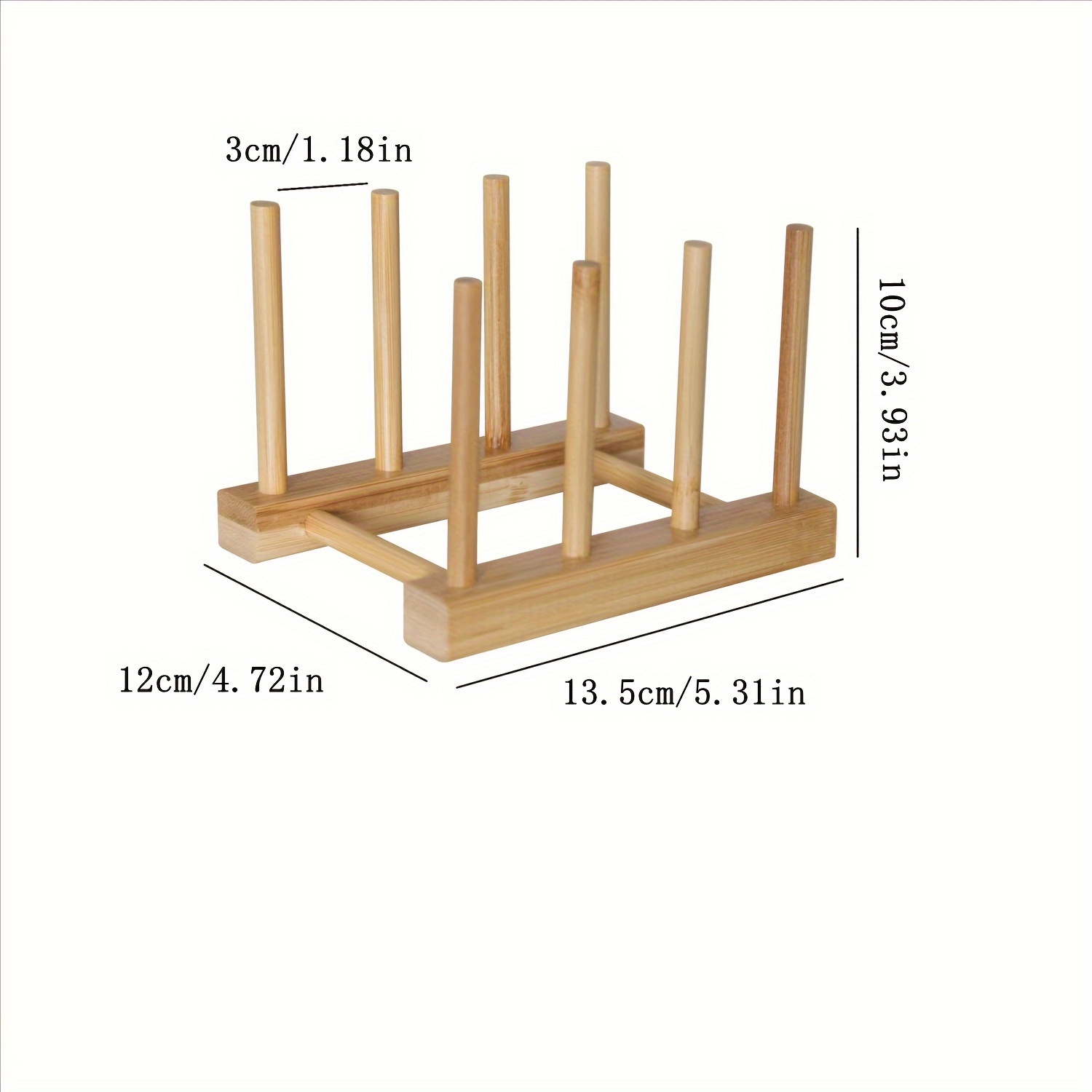 Tabla de Picar Cocina Bambú + 3 Soporte Ollas 34x24 INSPIRA