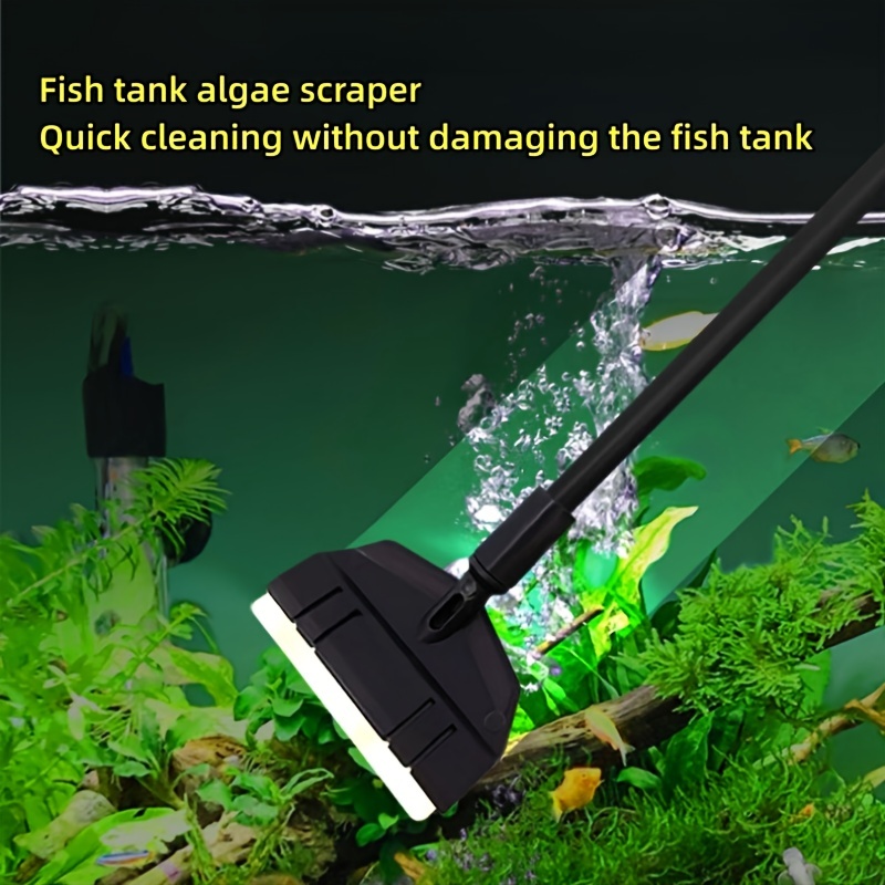 Fish Tank Algae Removal Brush With Anti-slip Handle Hanging Hole Design Cleaning  Tools For Aquariums Fish Tank 